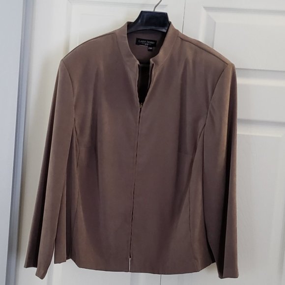 Lady Dorby Sz 24petite zip up jacket - Picture 2 of 8
